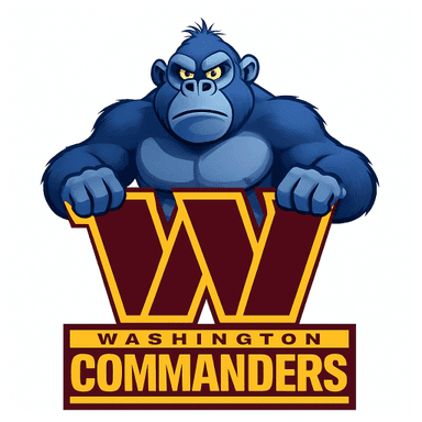 Washington Commanders logo remixed with Lumpy