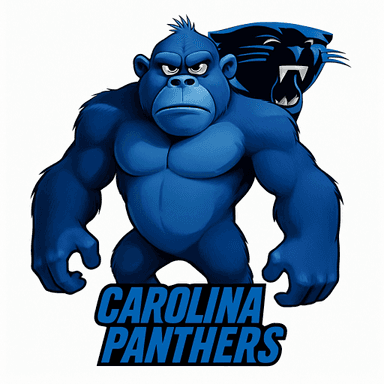 Carolina Panthers logo remixed with Lumpy