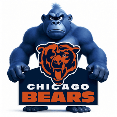 Chicago Bears logo remixed with Lumpy