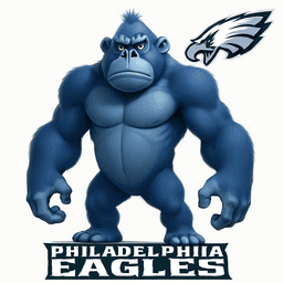 Philadelphia Eagles logo remixed with Lumpy