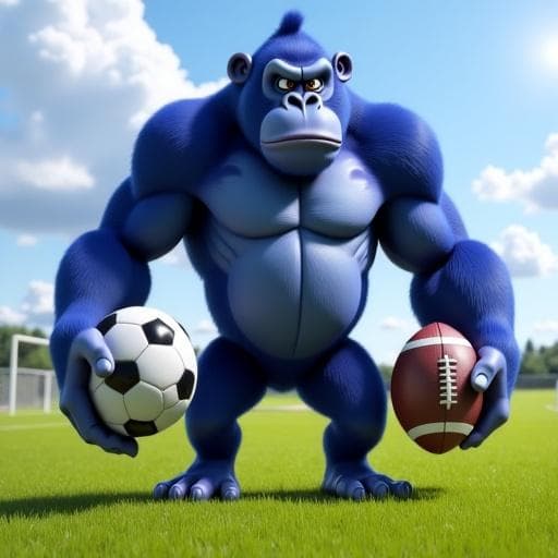 Lumpy playing sports