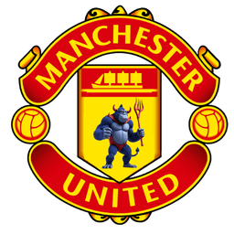 Manchester United crest remixed with Lumpy